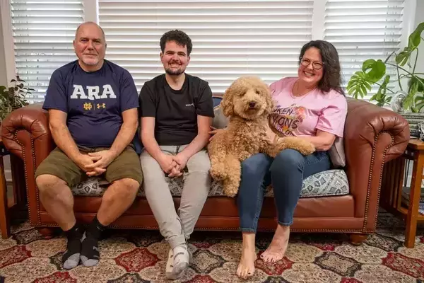 Click to view the Fighting For those with Rare Diseases video featuring Notre Dame student Annie Hamilton and College of Science Dean Santiago Schnell