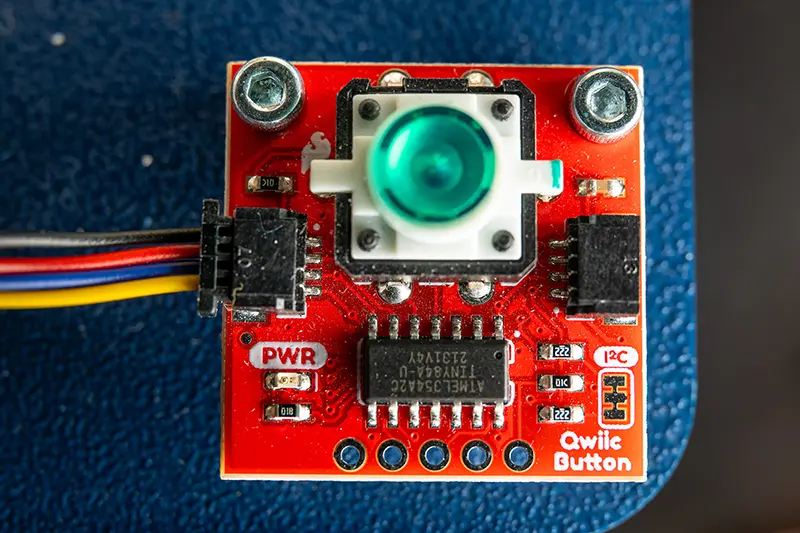 A top-down view of a circuitboard used in the development of the 'sniffer' device.