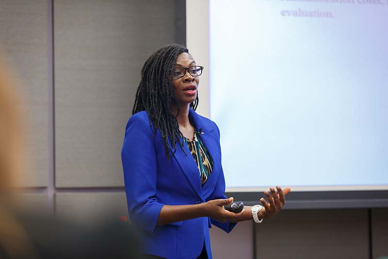 Evelyn Zalwango at Innovation Park.