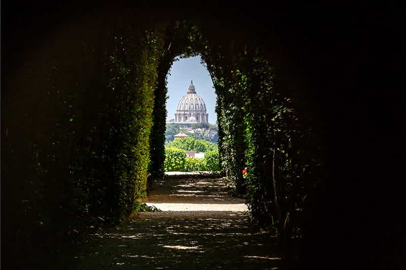 View of St. Peter's, the Vatican.